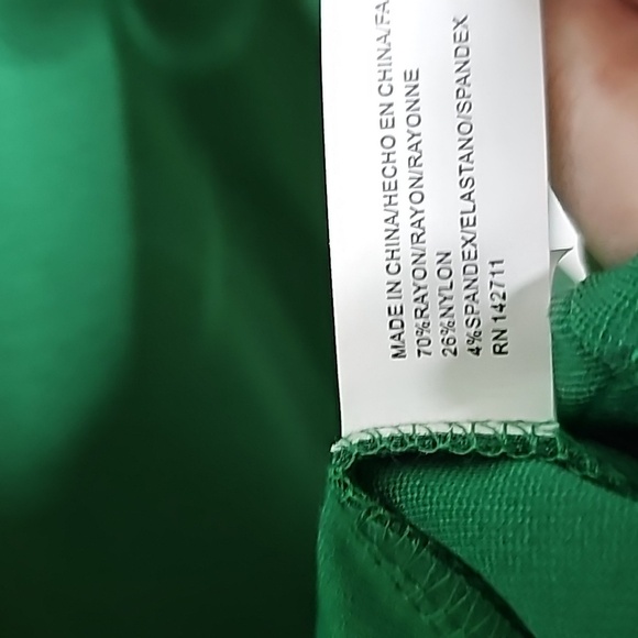 Eloquii Verdant fit n flare vneck green knee length holiday midi dress sz 16 - Picture 8 of 8